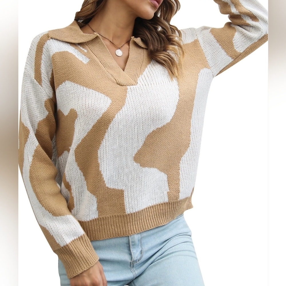 SHEIN V NECK SWEATER SIZE SMALL